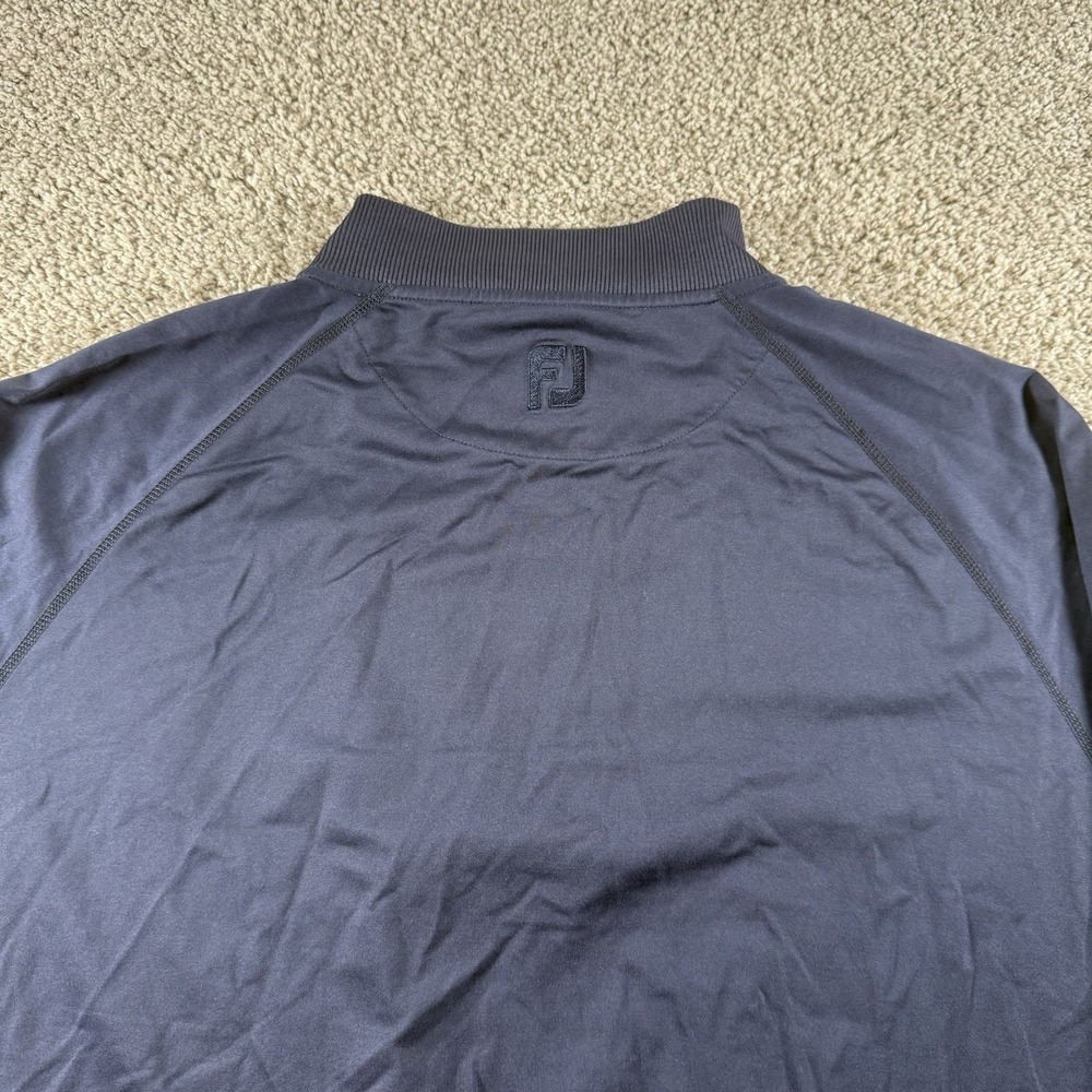 FootJoy Sweater Mens XL Navy 1/4 Zip Pullover Golf Active Performance Classic - Picture 13 of 15